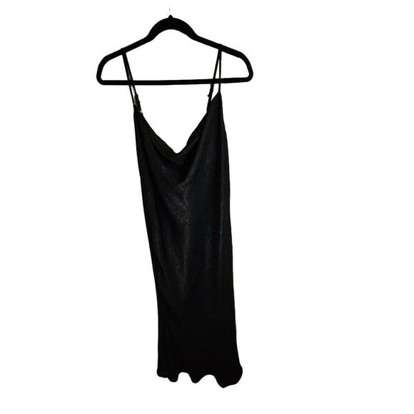 NWT See You Monday Large Black Slip Dress - Picture 1 of 8
